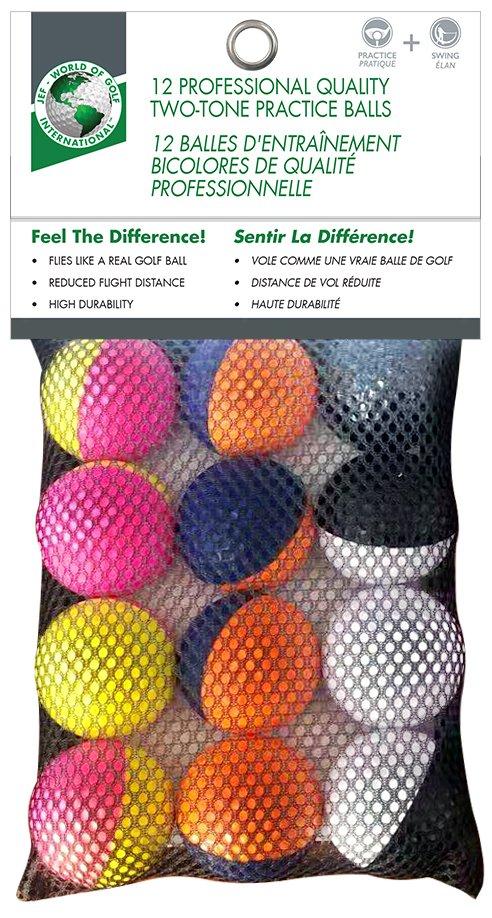 Two-Toned Foam Practice Balls | JEF WORLD OF GOLF | Training Aids